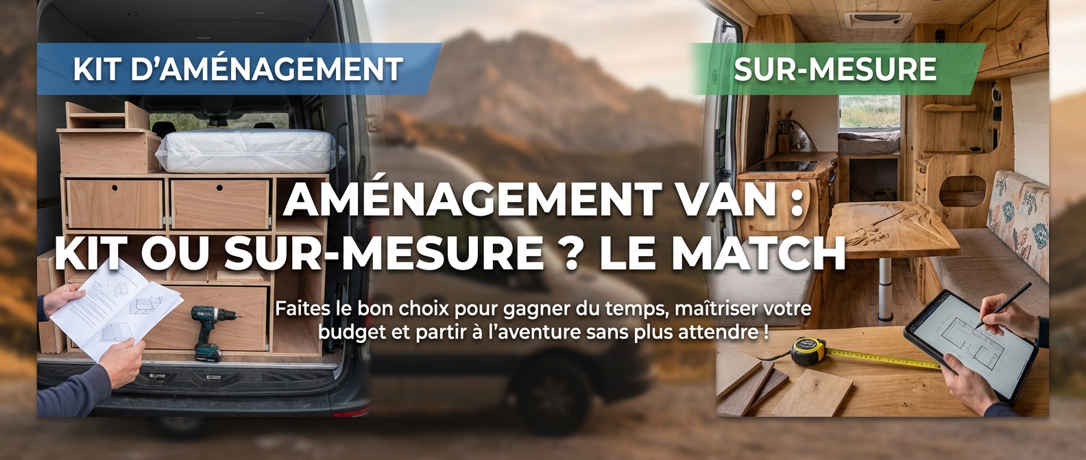 Aménagement van : Kit ou sur-mesure ? Le match