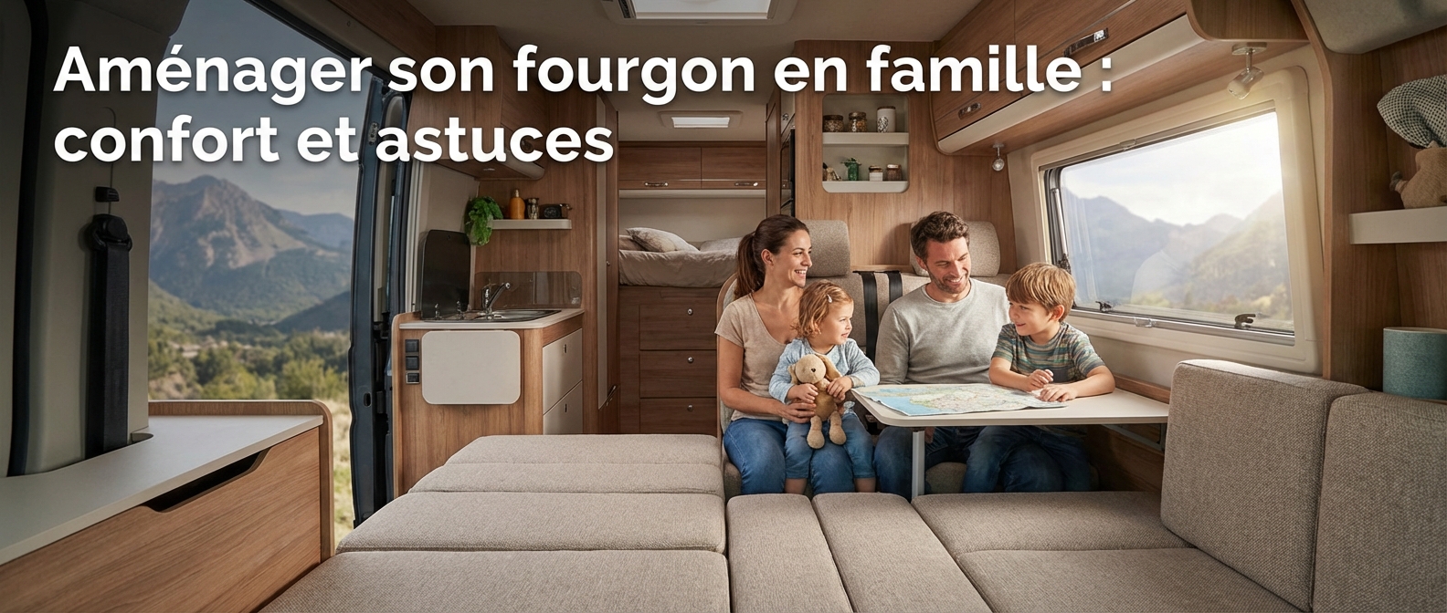 Aménager son fourgon en famille : confort et astuces