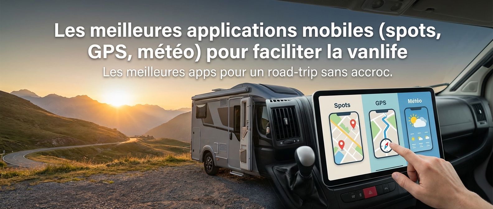 Les meilleures applications mobiles (spots, GPS, météo) pour faciliter la vanlife