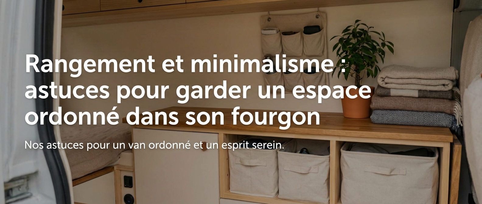 Rangement et minimalisme : astuces pour garder un espace ordonné dans son fourgon