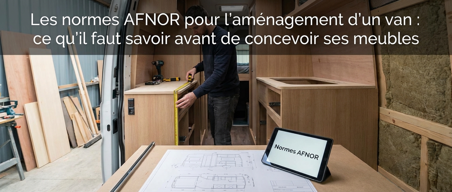 Les normes AFNOR pour l'aménagement d'un van : ce qu'il faut savoir avant de concevoir ses meubles