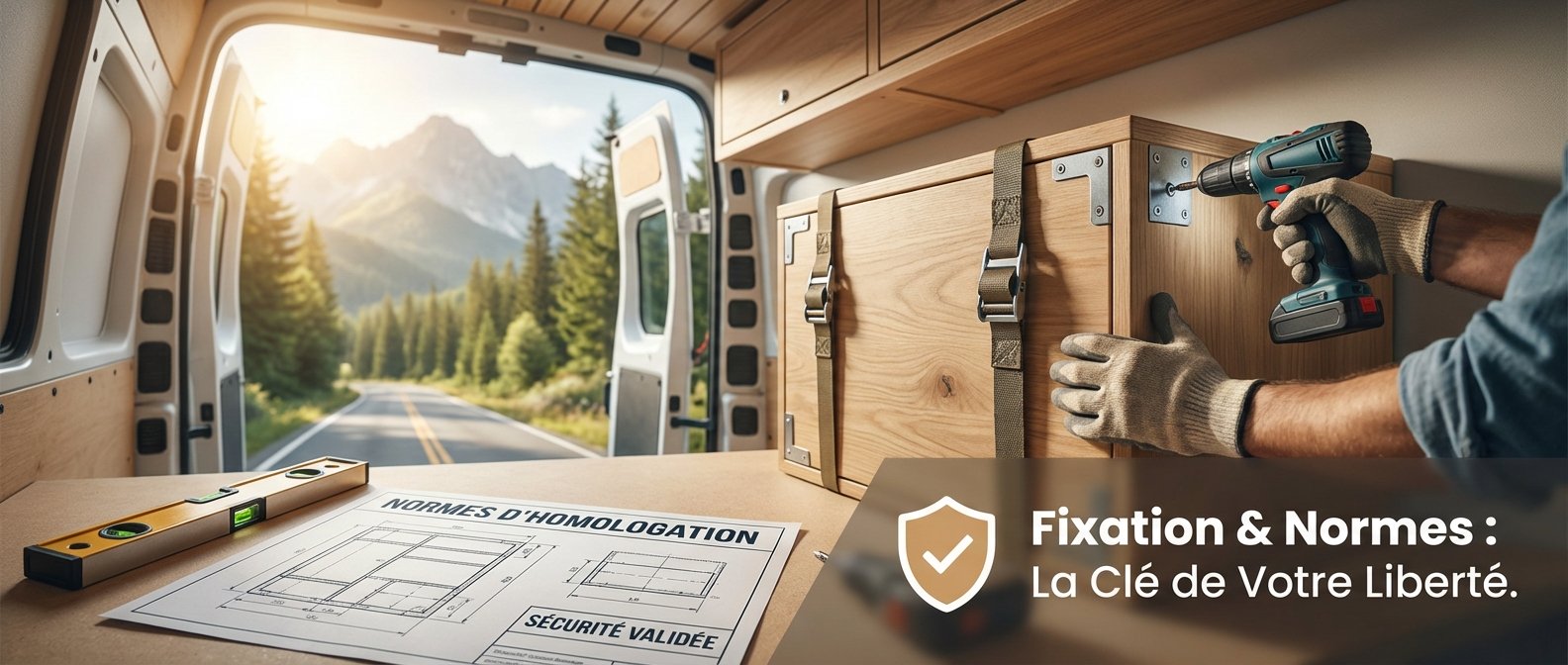 Fixation des meubles dans un utilitaire : comment garantir la sécurité et valider les normes d'homologation ?