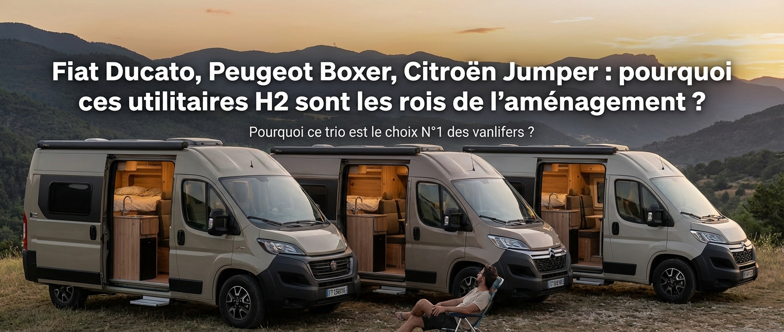 Fiat Ducato, Peugeot Boxer, Citroën Jumper : pourquoi ces utilitaires H2 sont les rois de l'aménagement ?