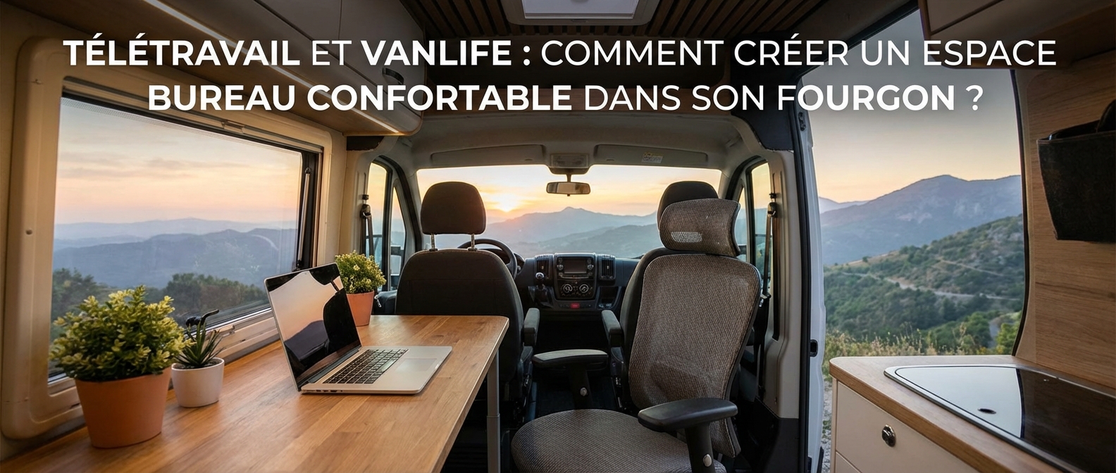 Télétravail et vanlife : comment créer un espace bureau confortable dans son fourgon ?