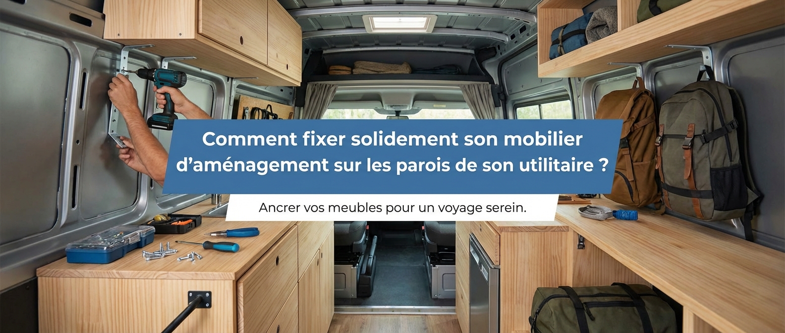 Comment fixer solidement son mobilier d'aménagement sur les parois de son utilitaire ?