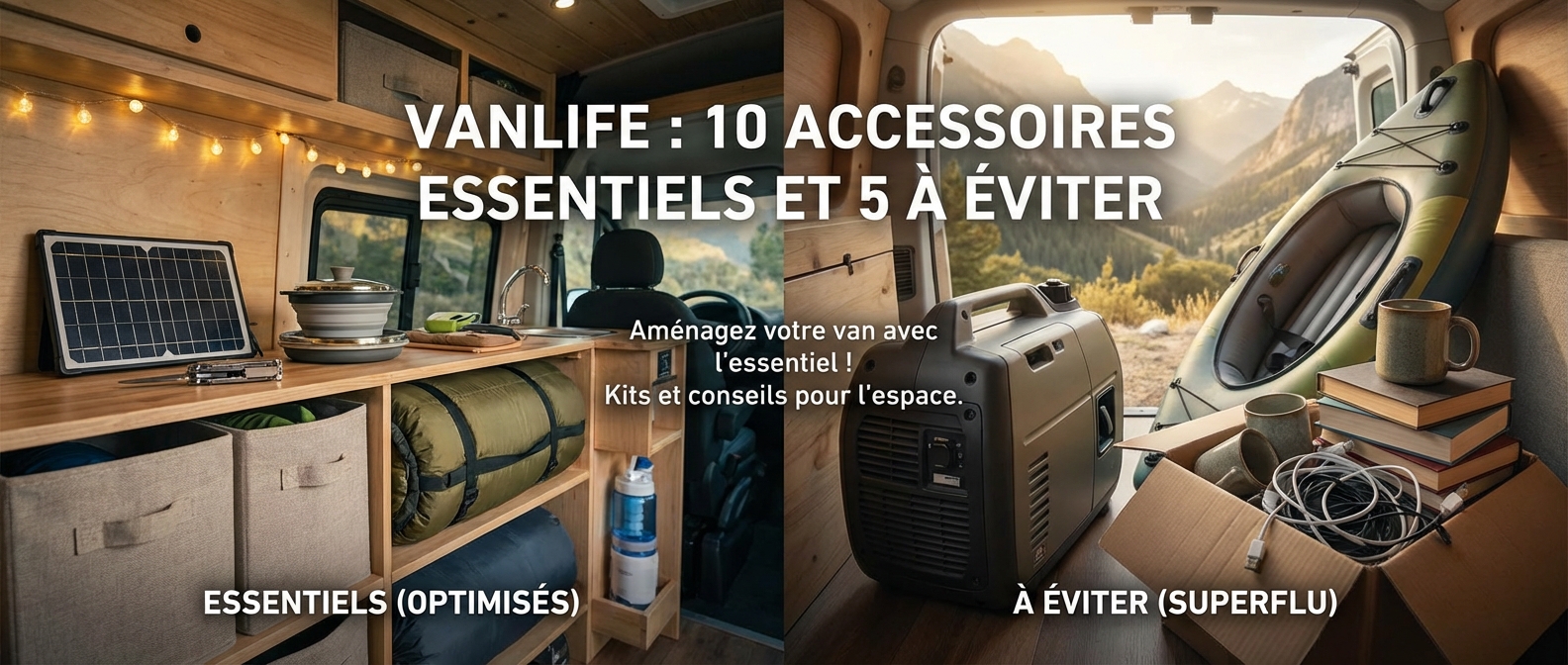 Vanlife : 10 accessoires essentiels et 5 à éviter