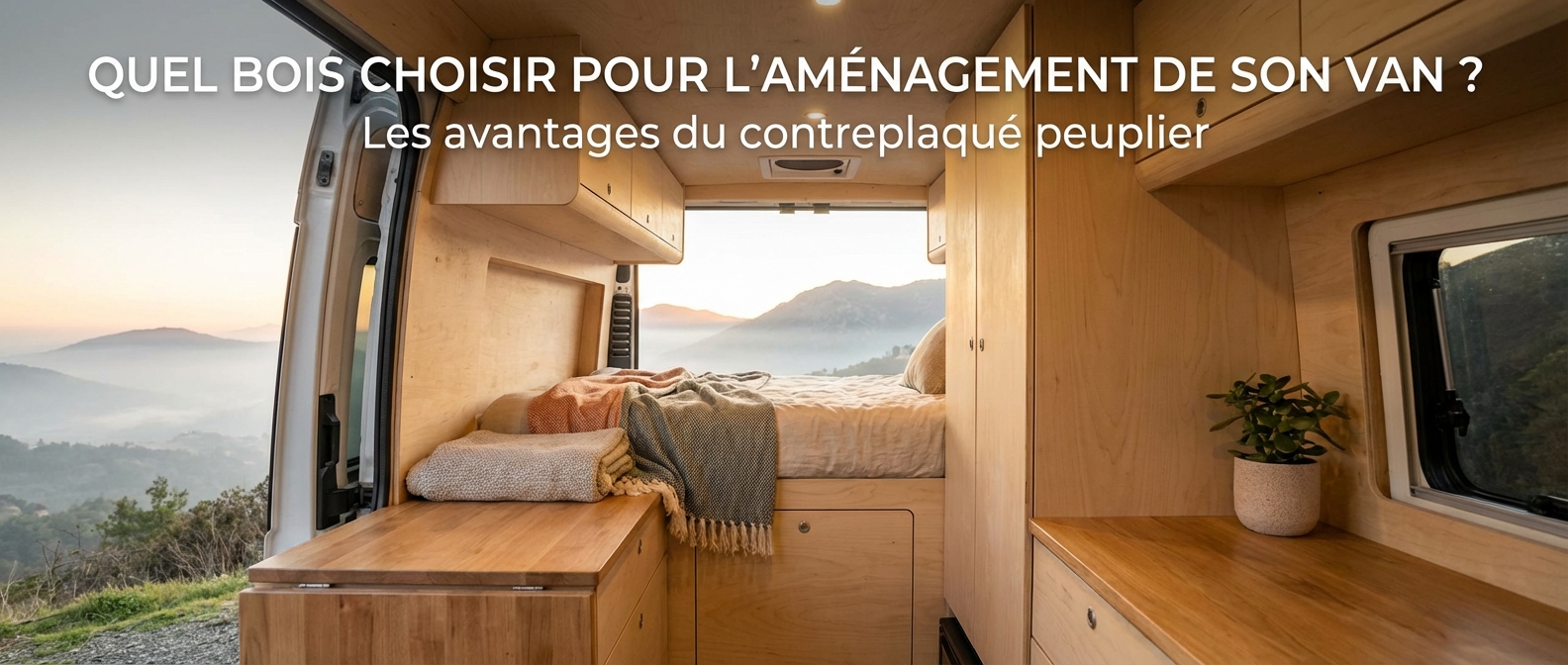 Quel bois choisir pour l'aménagement de son van ? Les avantages du contreplaqué peuplier